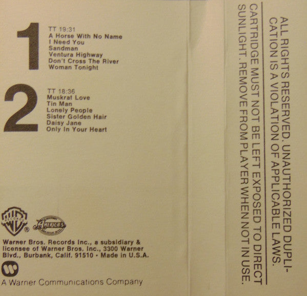 History - America's Greatest Hits (CASSETTE) | Excellent (EX) Excellent (EX) Get Cheap Vinyl