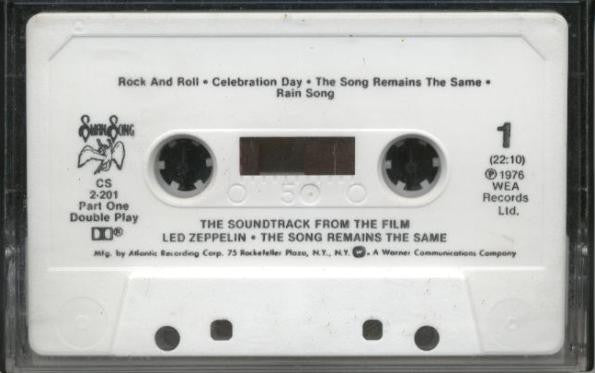 The Soundtrack From The Film The Song Remains The Same (2XCASSETTE) | Excellent (EX) Excellent (EX) Get Cheap Vinyl