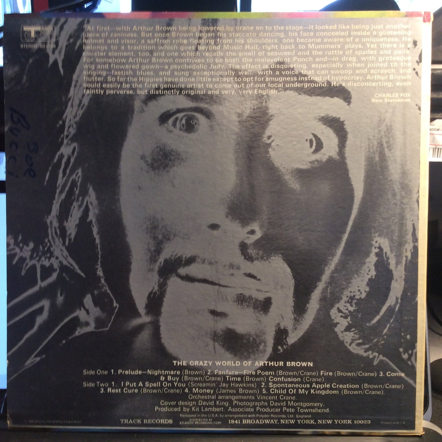 The Crazy World Of Arthur Brown (VINYL) | Excellent (EX) Excellent+ (EX+) Get Cheap Vinyl