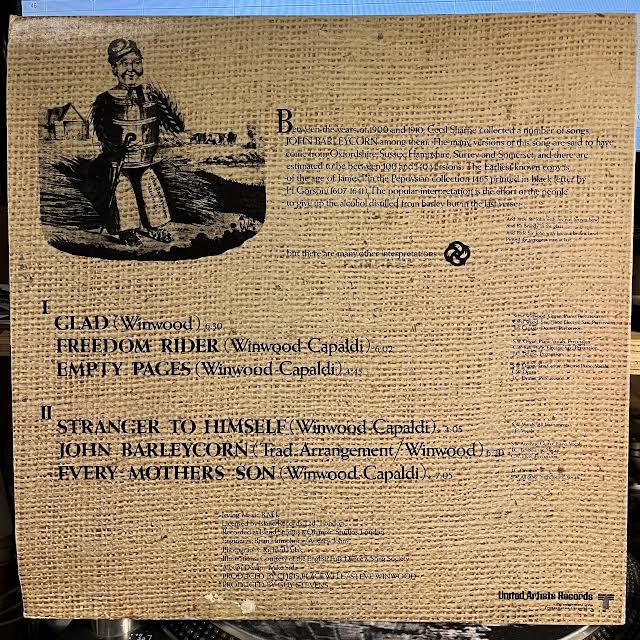 John Barleycorn Must Die (RESEARCH CRAFT) (VINYL) | Excellent (EX) Very Good Plus (VG+) Get Cheap Vinyl