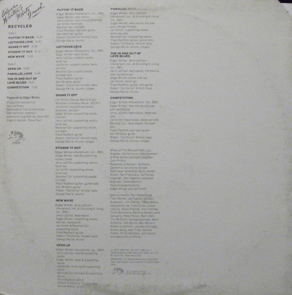 Recycled (VINYL) | Excellent (EX) Very Good Plus (VG+) Get Cheap Vinyl