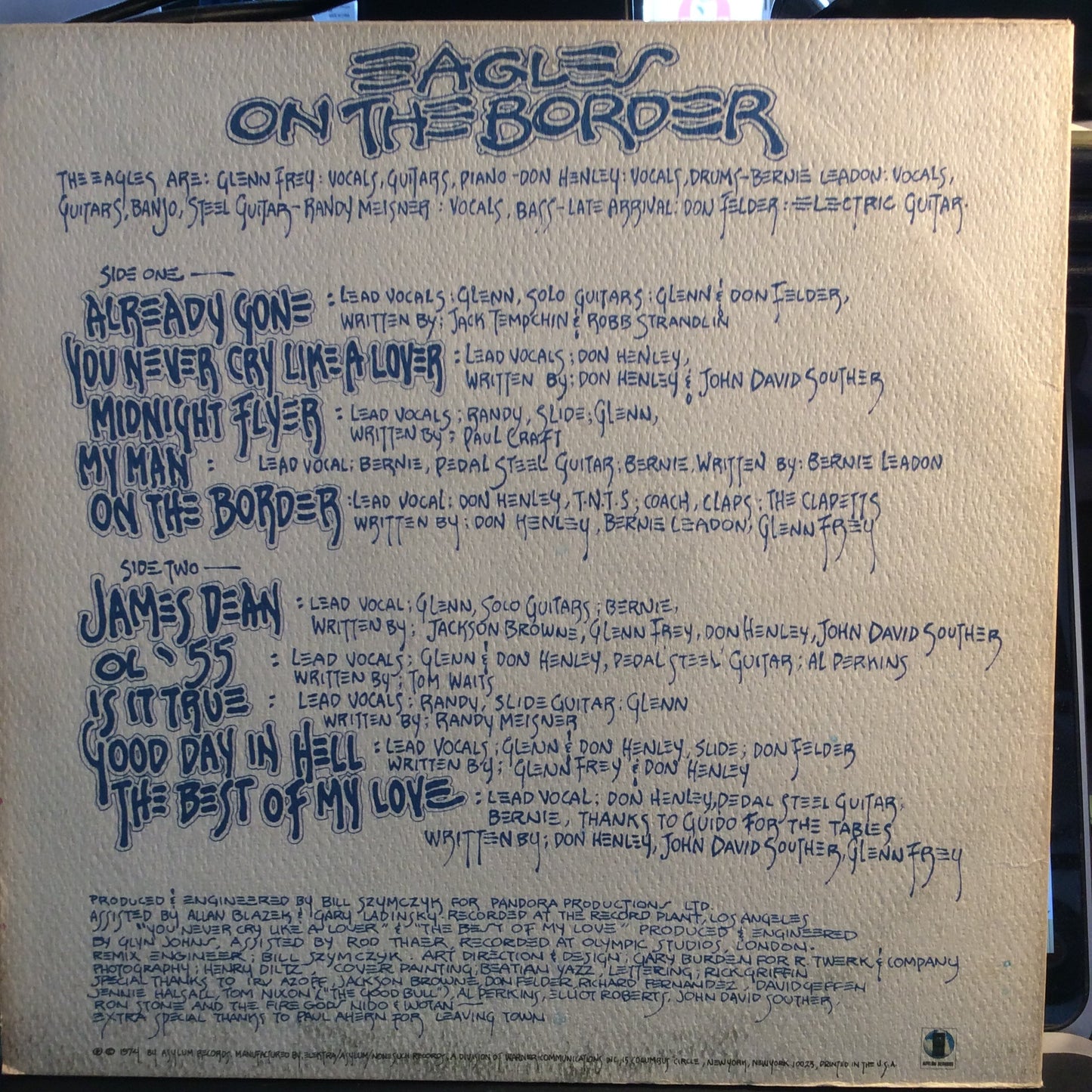On The Border (VINYL) *W POSTER* | Excellent (EX) Excellent (EX) Get Cheap Vinyl