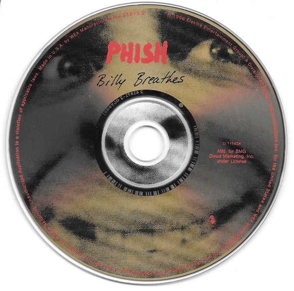 Billy Breathes (CD) | Excellent (EX) Near Mint (NM) Get Cheap Vinyl