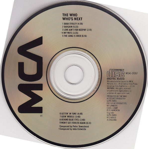 Who's Next (CD) | Near Mint- (NM-) Near Mint- (NM-) Get Cheap Vinyl