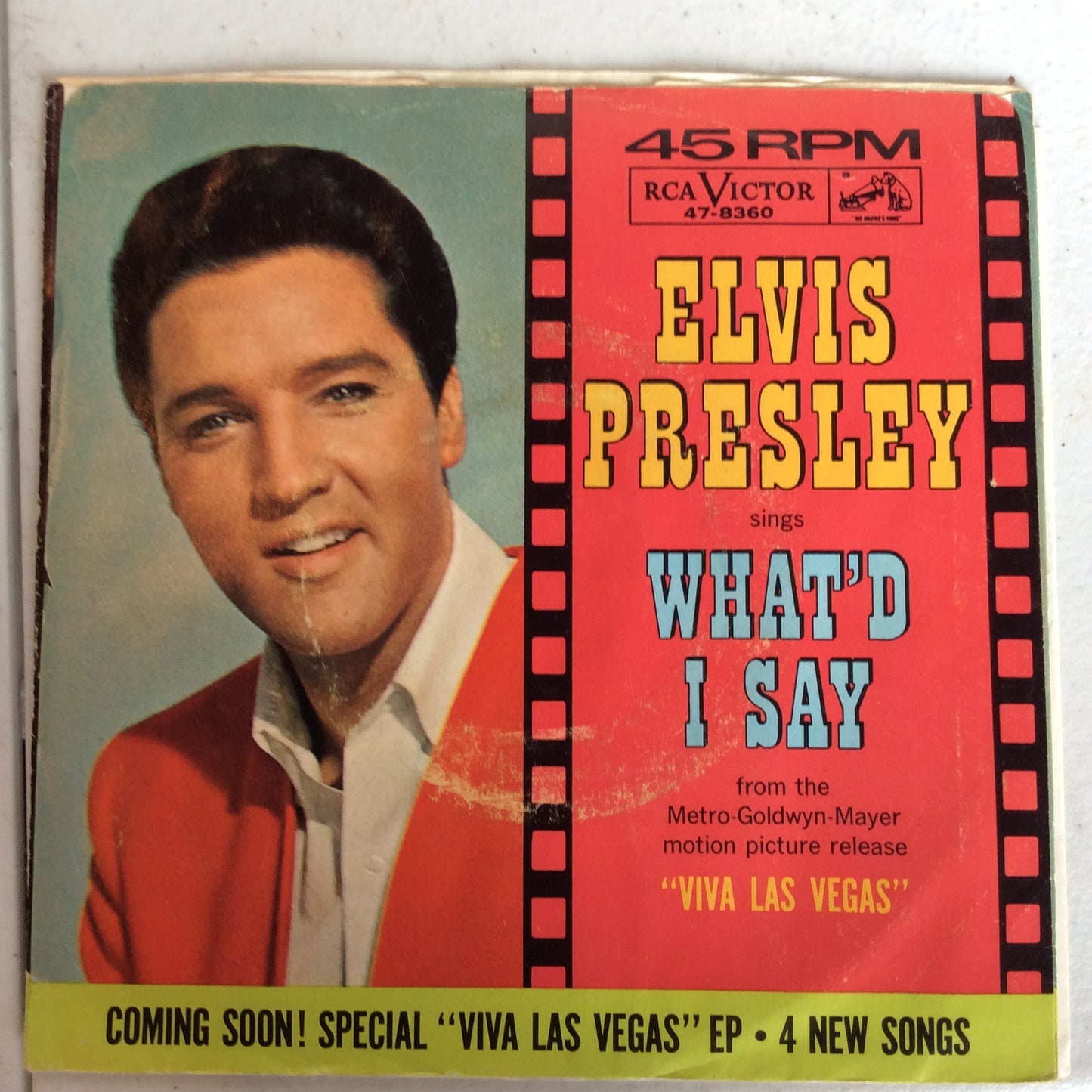 Viva Las Vegas / What'd I Say (7" VINYL) | Near Mint- (NM-) Very Good Plus (VG+) Get Cheap Vinyl