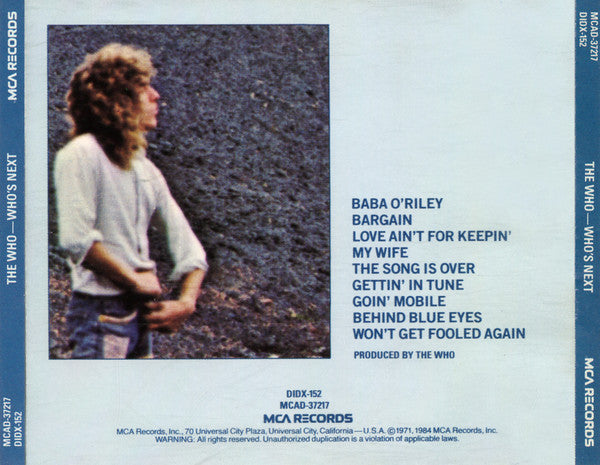Who's Next (CD) | Near Mint- (NM-) Near Mint- (NM-) Get Cheap Vinyl