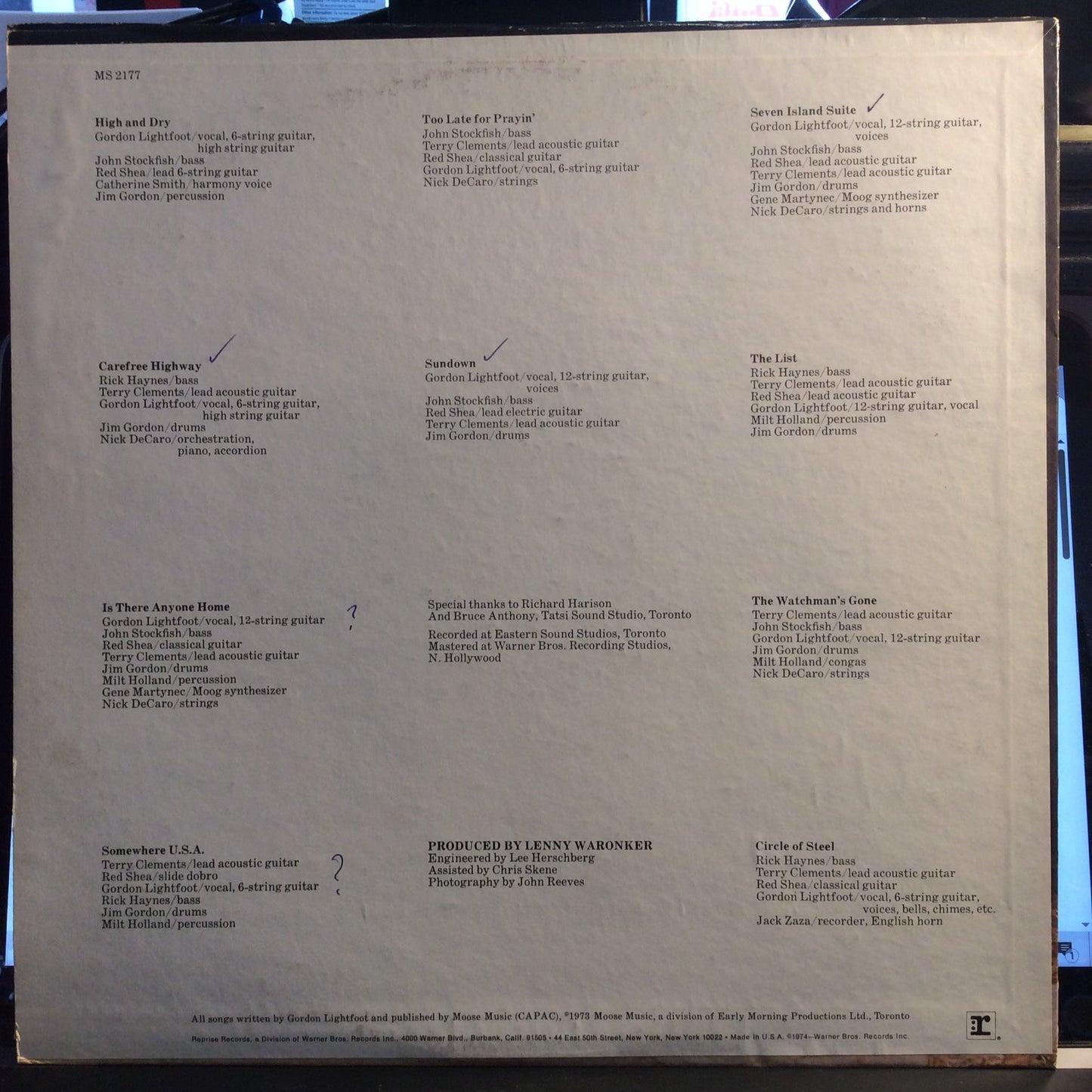 Sundown (VINYL) | Near Mint- (NM-) Excellent+ (EX+) Get Cheap Vinyl