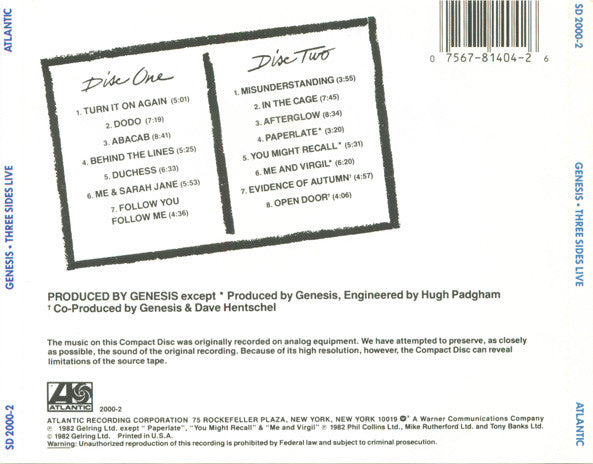 Three Sides Live (2xCD) | Near Mint- (NM-) Near Mint- (NM-) Get Cheap Vinyl
