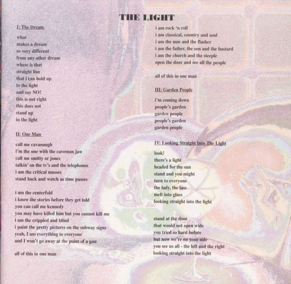 The Light (CD) | Near Mint- (NM-) Near Mint- (NM-) Get Cheap Vinyl