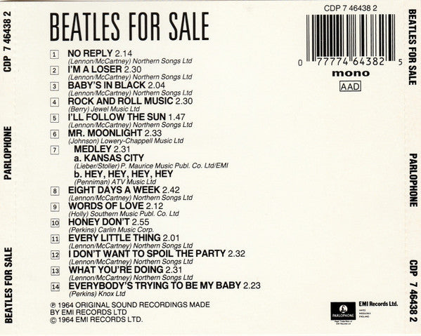 Beatles For Sale *CD-GERMANY* | Near Mint (NM) Near Mint (NM) Get Cheap Vinyl