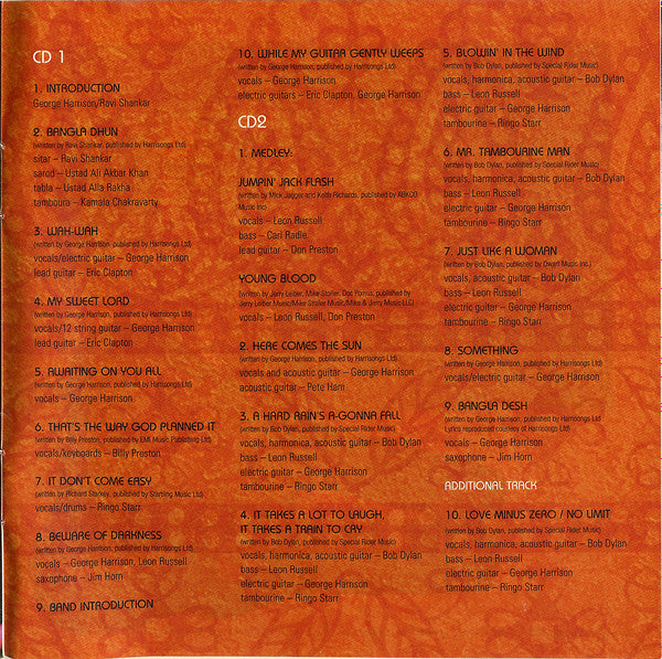 George Harrison And Friends - The Concert For Bangladesh (2xCD BOX) | Near Mint (NM) Near Mint (NM) Get Cheap Vinyl