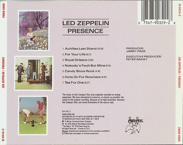 Presence (CD) | Near Mint (NM) Near Mint (NM) Get Cheap Vinyl