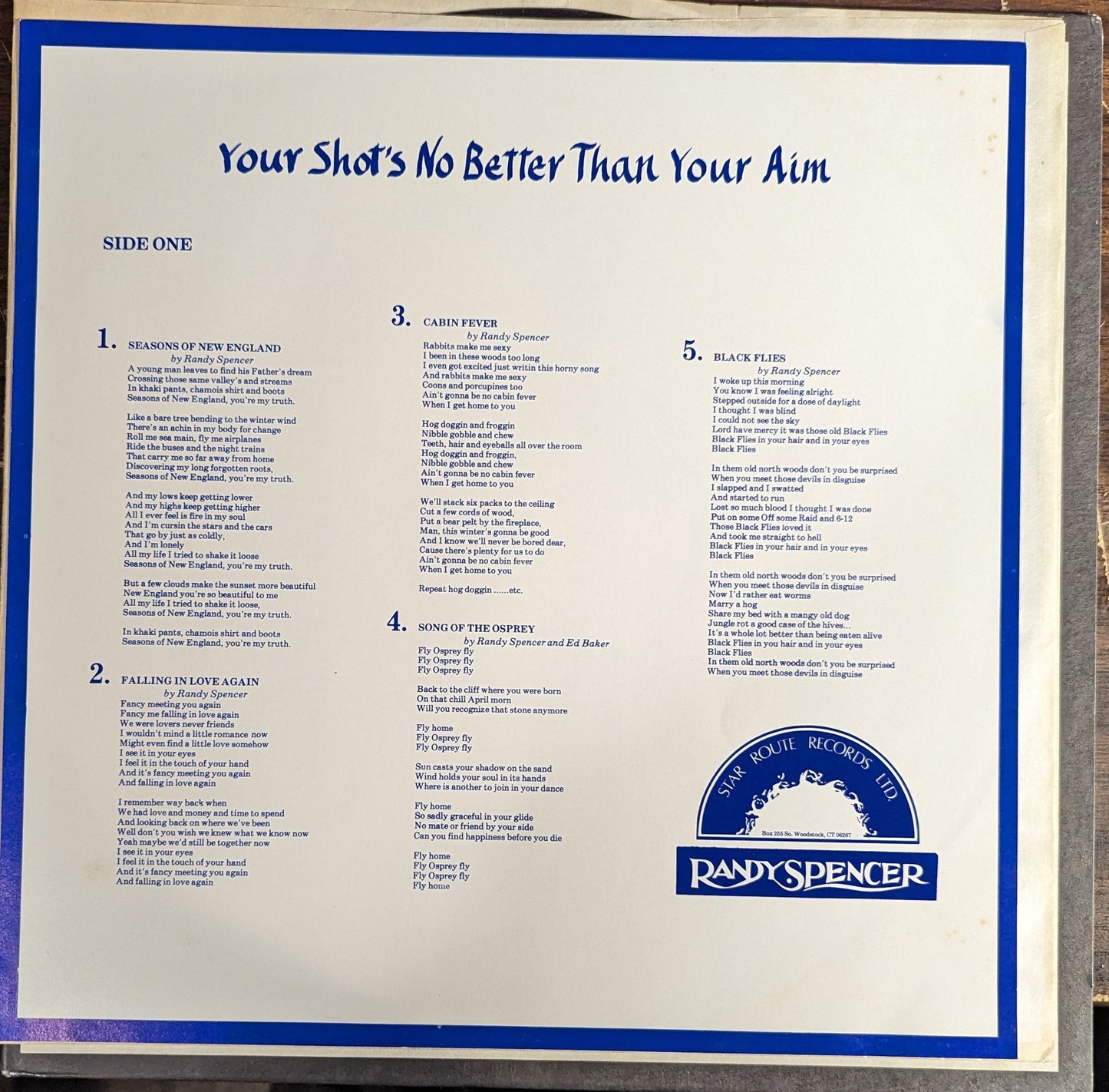 Your Shot's No Better Than Your Aim | Near Mint (NM) Near Mint (NM) Get Cheap Vinyl