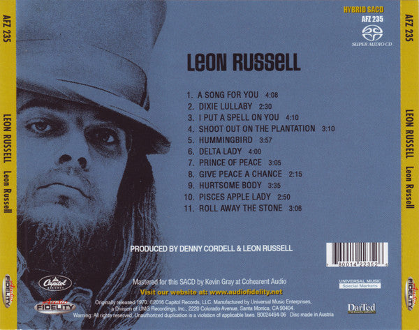 Leon Russell *HYBRID SACD/NUMBERED* | Near Mint (NM) Near Mint (NM) Get Cheap Vinyl