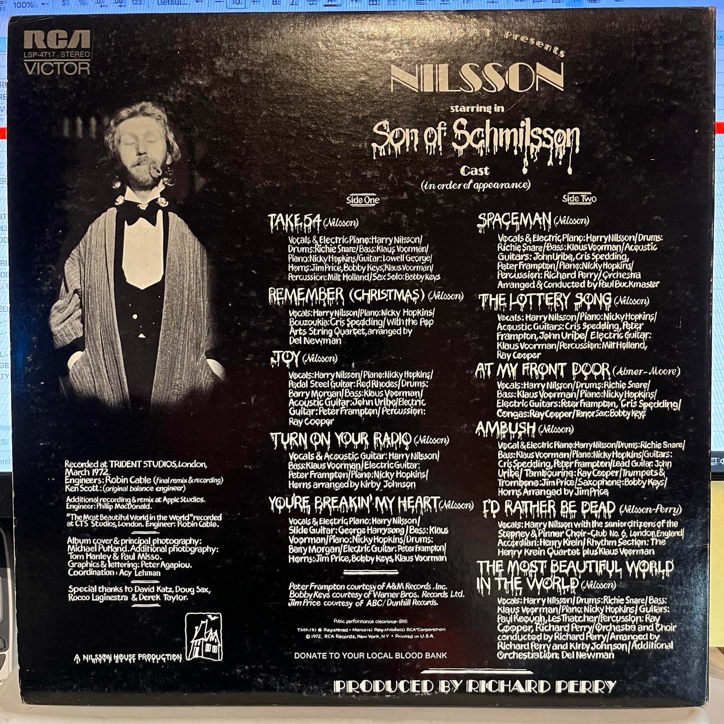 Son Of Schmilsson *INDIANAPOLIS* | Near Mint (NM) Excellent (EX) Get Cheap Vinyl