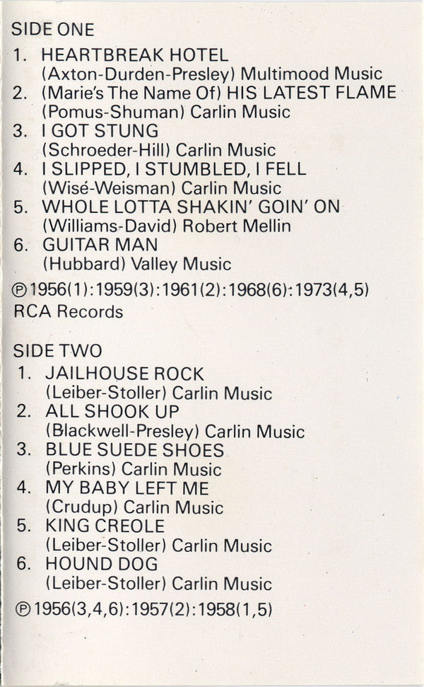 Heartbreak Hotel *CASSETTE* | Near Mint (NM) Excellent (EX) Get Cheap Vinyl