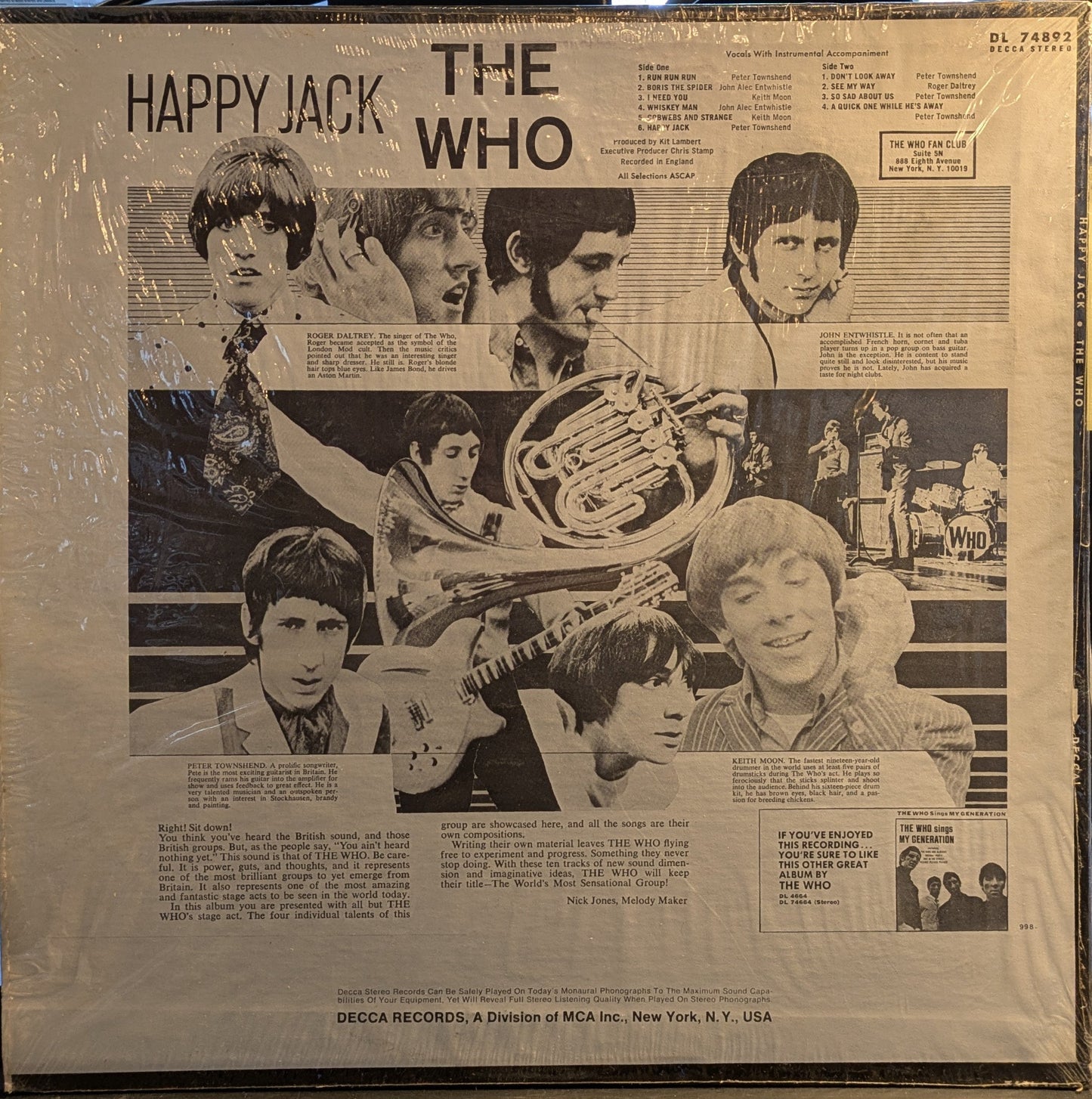 Happy Jack (VINYL) | Near Mint (NM) Near Mint (NM) Get Cheap Vinyl