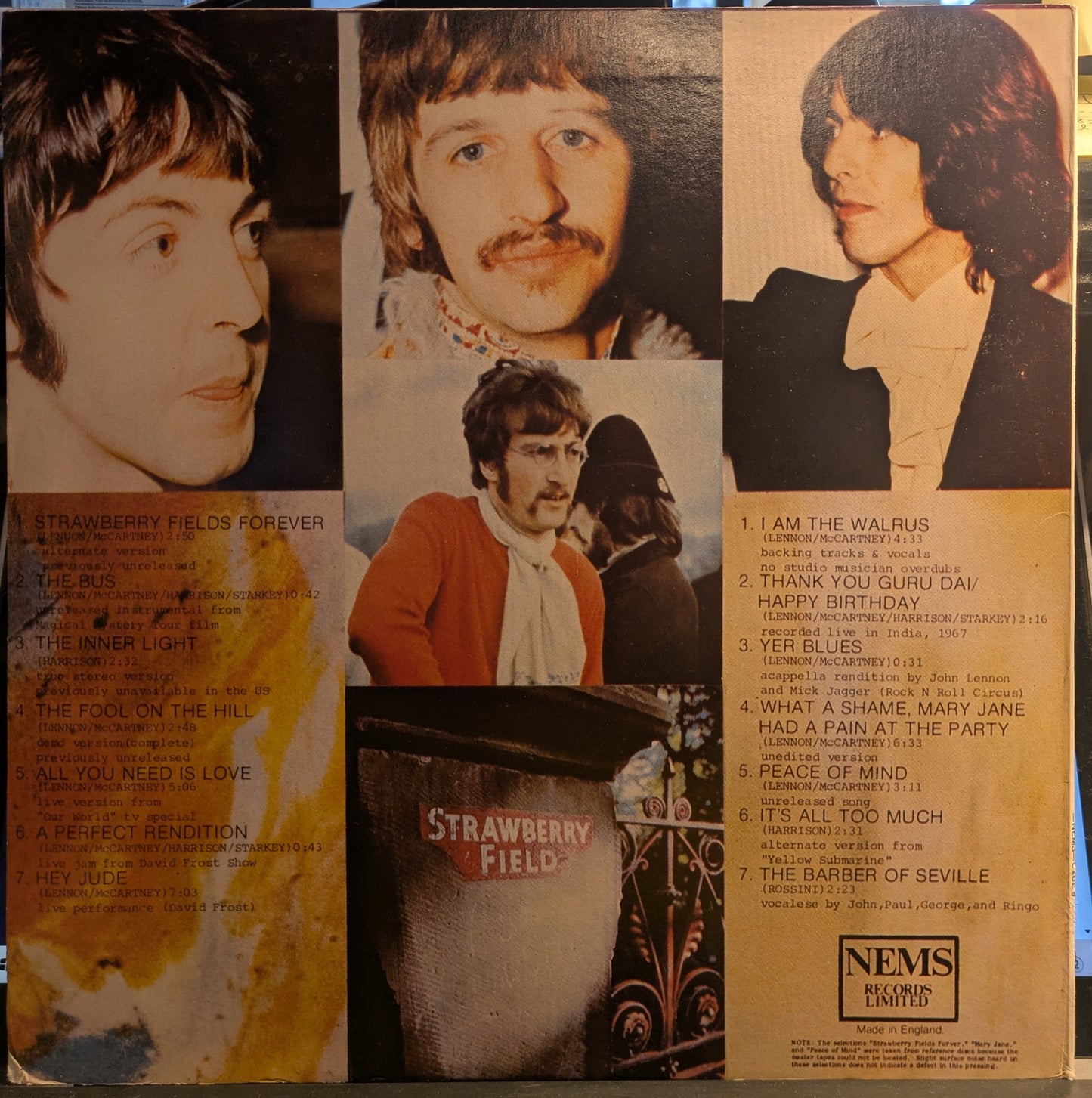 Strawberry Fields Forever (VINYL) | Near Mint (NM) Excellent+ (EX+) Get Cheap Vinyl