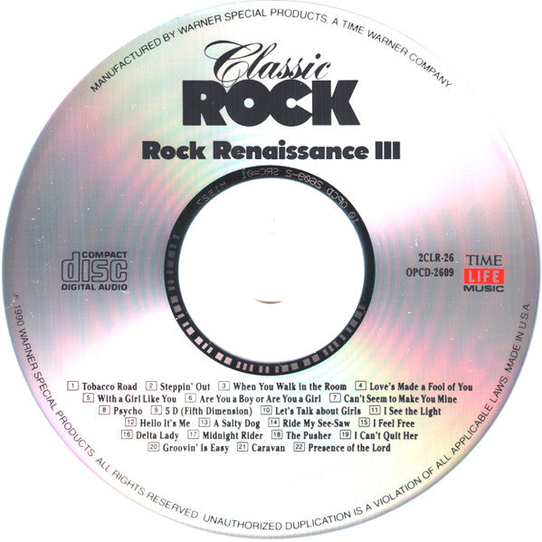 Classic Rock - Rock Renaissance III *CD* | Near Mint (NM) Near Mint (NM) Get Cheap Vinyl