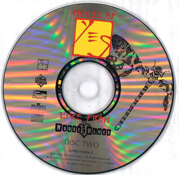House Of Yes. Live From House Of Blues (2XCD) | Near Mint (NM) Near Mint (NM) Get Cheap Vinyl