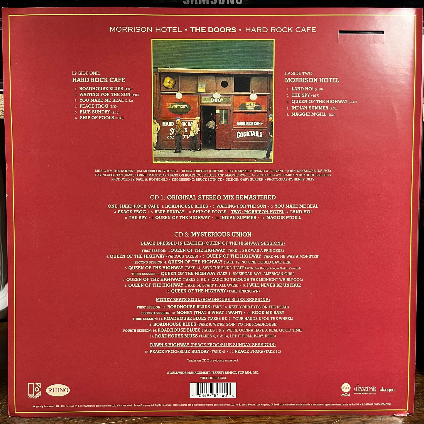 Morrison Hotel (VINYL & 2xCD) | Near Mint (NM) Near Mint (NM) Get Cheap Vinyl