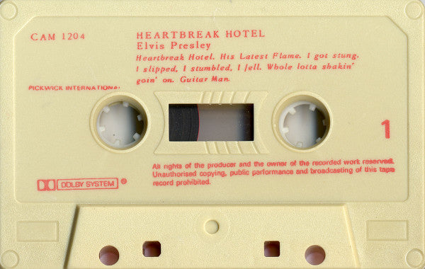 Heartbreak Hotel *CASSETTE* | Near Mint (NM) Excellent (EX) Get Cheap Vinyl