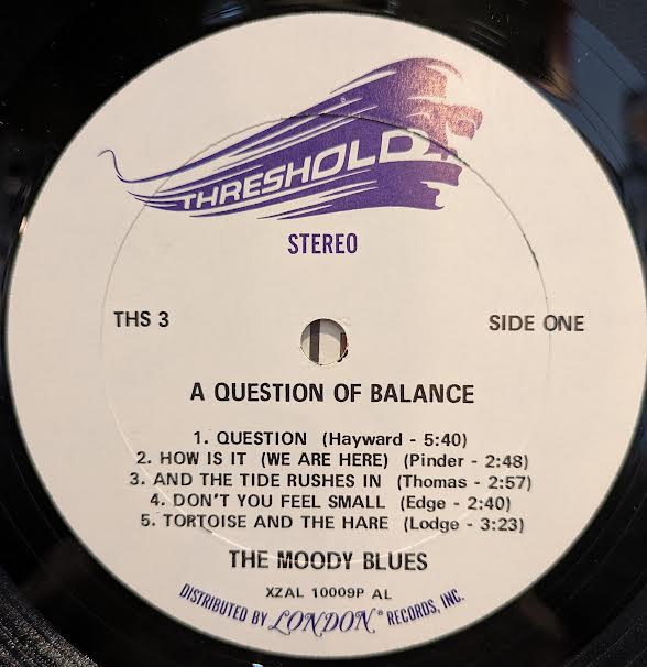 A Question Of Balance (VINYL) | Near Mint (NM) Excellent+ (EX+) Get Cheap Vinyl