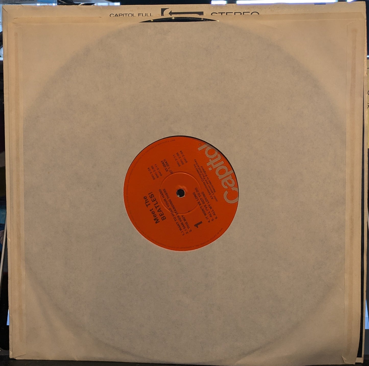 Meet The Beatles! (VINYL)(WINCHESTER REISSUE) | Near Mint (NM) Excellent+ (EX+) Get Cheap Vinyl