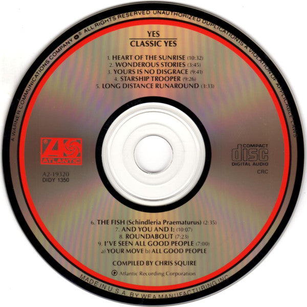 Classic Yes (CD) | Near Mint (NM) Excellent (EX) Get Cheap Vinyl