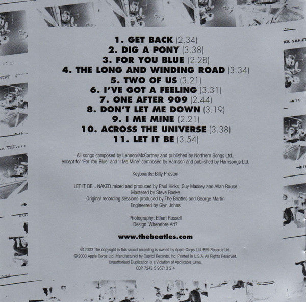 Let It Be... Naked (2xCD) | Near Mint (NM) Near Mint (NM) Get Cheap Vinyl