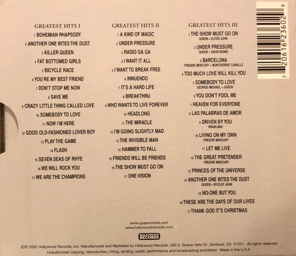 Greatest Hits I II & III (The Platinum Collection) (3xCD) | Near Mint (NM) Near Mint (NM) Get Cheap Vinyl