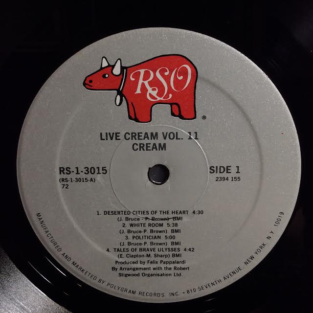 Live Cream Volume II (VINYL) | Near Mint (NM) Very Good Plus (VG+) Get Cheap Vinyl