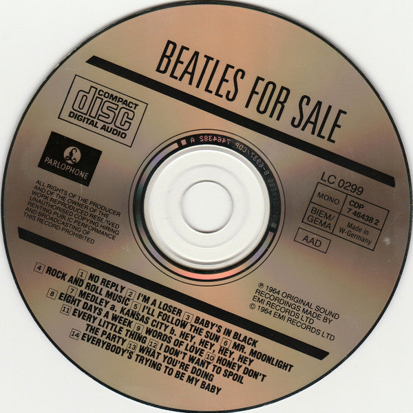 Beatles For Sale *CD-GERMANY* | Near Mint (NM) Near Mint (NM) Get Cheap Vinyl