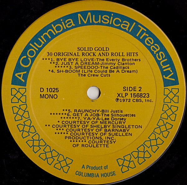 Solid Gold / 30 Original Rock And Roll Hits | Near Mint (NM) Very Good Plus (VG+) Get Cheap Vinyl