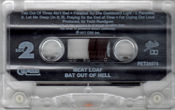 Bat Out Of Hell (CASSETTE) | Near Mint (NM) Near Mint (NM) Get Cheap Vinyl