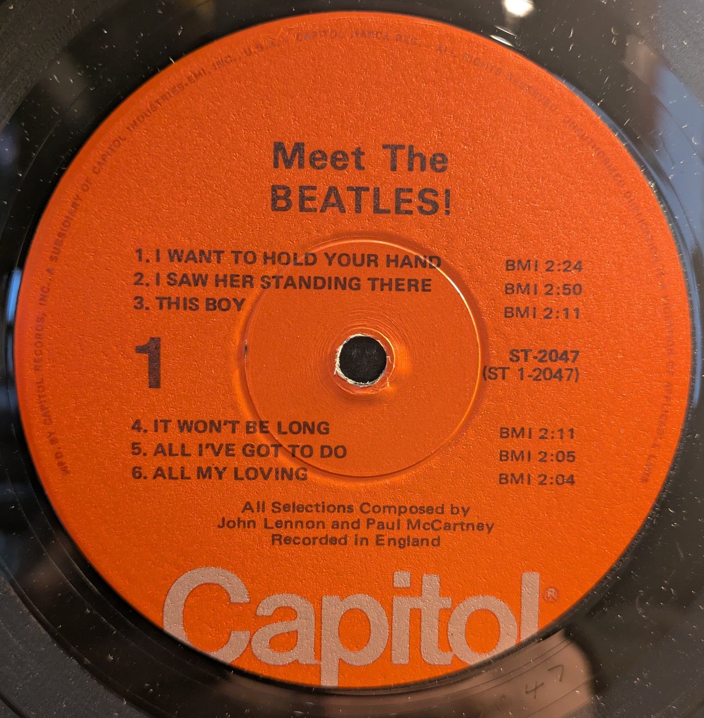 Meet The Beatles! (VINYL)(WINCHESTER REISSUE) | Near Mint (NM) Excellent+ (EX+) Get Cheap Vinyl