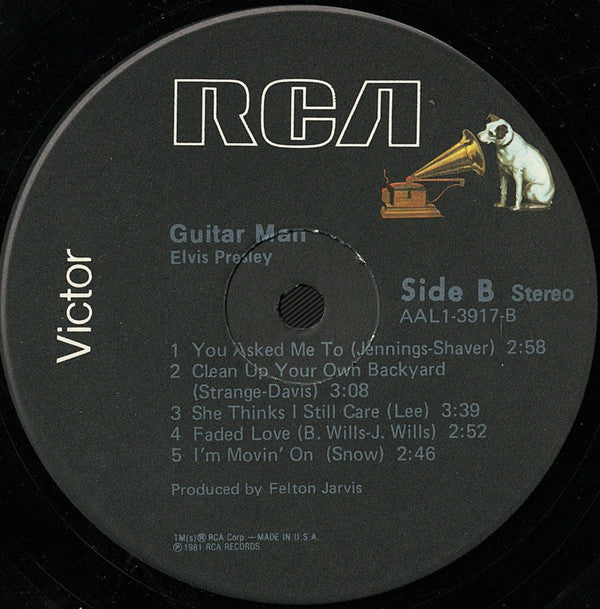Guitar Man *INDIANAPOLIS* | Near Mint (NM) Near Mint (NM) Get Cheap Vinyl