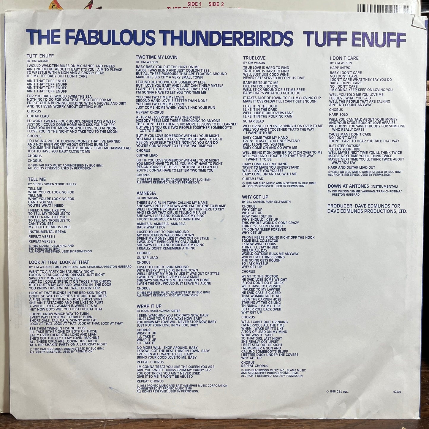 Tuff Enuff (VINYL) | Near Mint (NM) Near Mint- (NM-) Get Cheap Vinyl