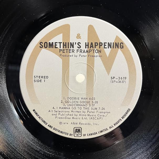 Somethin's Happening (VINYL) | Near Mint (NM) Very Good Plus (VG+) Get Cheap Vinyl