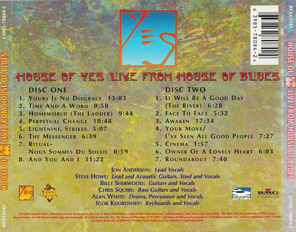 House Of Yes. Live From House Of Blues (2XCD) | Near Mint (NM) Near Mint (NM) Get Cheap Vinyl