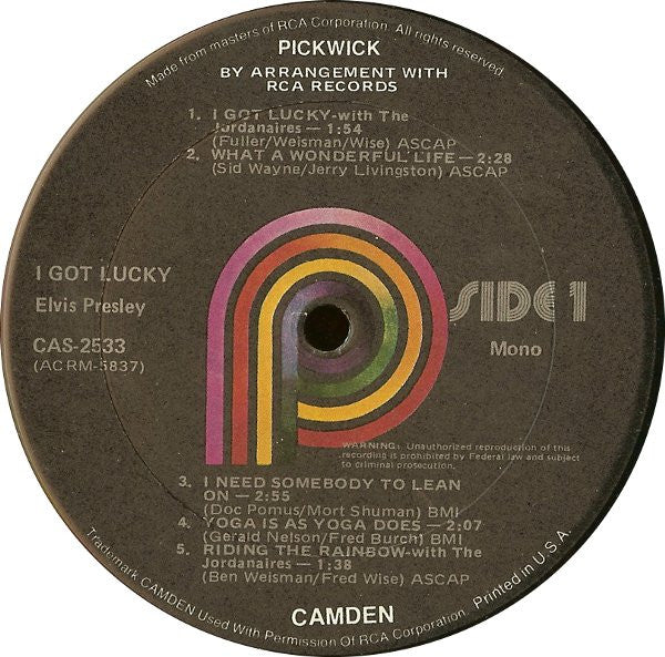 I Got Lucky (VINYL) | Near Mint (NM) Excellent (EX) Get Cheap Vinyl