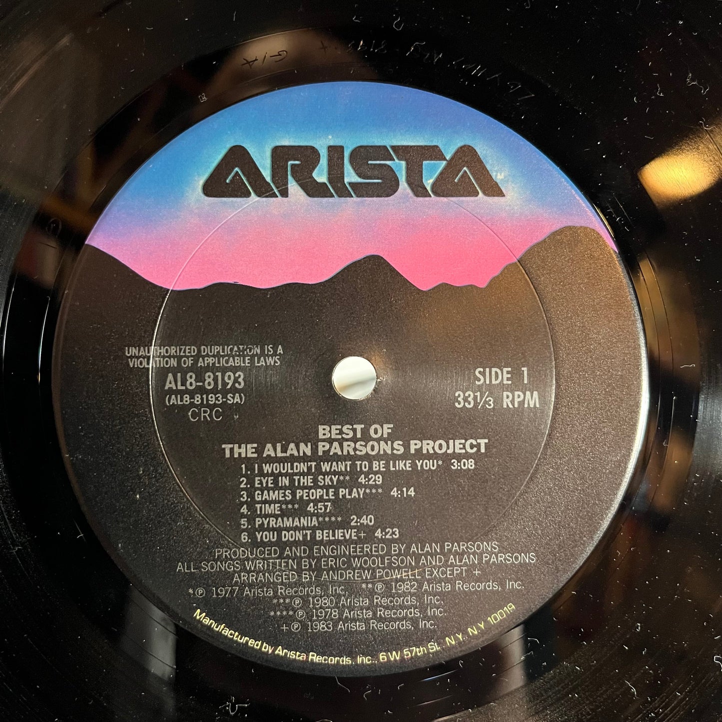The Best Of The Alan Parsons Project (VINYL) | Near Mint (NM) Very Good Plus Plus (VG++) Get Cheap Vinyl