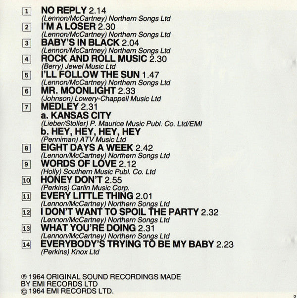 Beatles For Sale *CD-GERMANY* | Near Mint (NM) Near Mint (NM) Get Cheap Vinyl