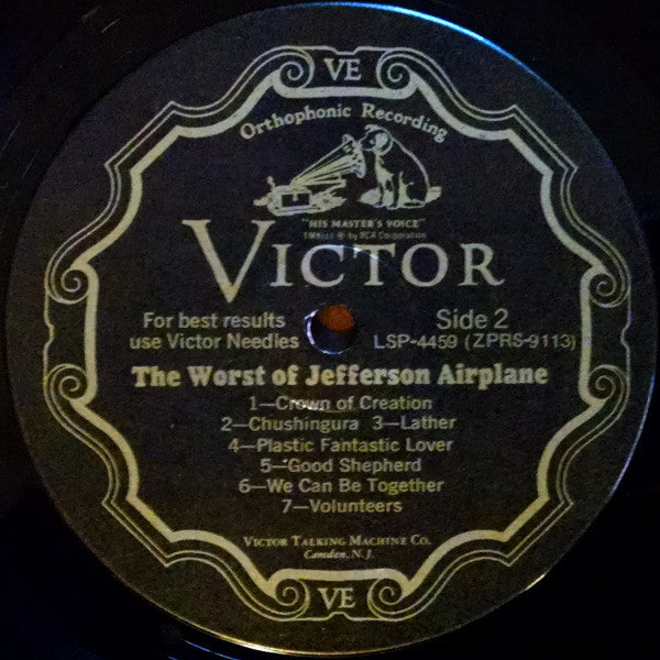 The Worst Of Jefferson Airplane | Very Good Plus (VG+) Near Mint (NM) Get Cheap Vinyl