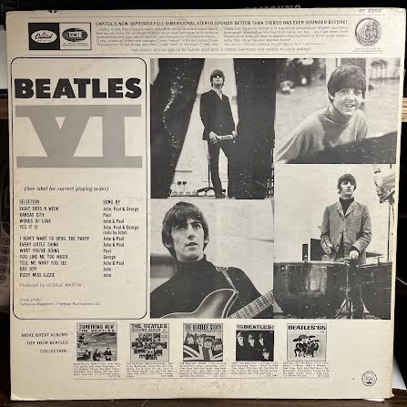 Beatles VI (VINYL) | Very Good Plus (VG+) Excellent (EX) Get Cheap Vinyl