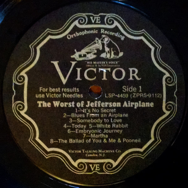 The Worst Of Jefferson Airplane | Very Good Plus (VG+) Near Mint (NM) Get Cheap Vinyl