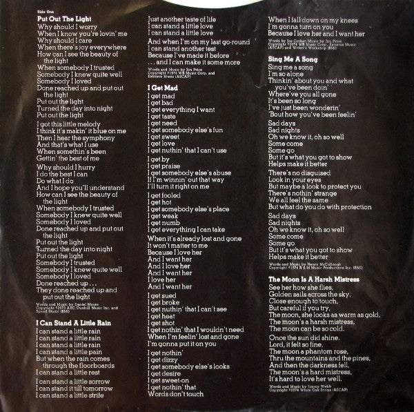 I Can Stand A Little Rain *PITMAN* | Very Good Plus (VG+) Very Good (VG) Get Cheap Vinyl