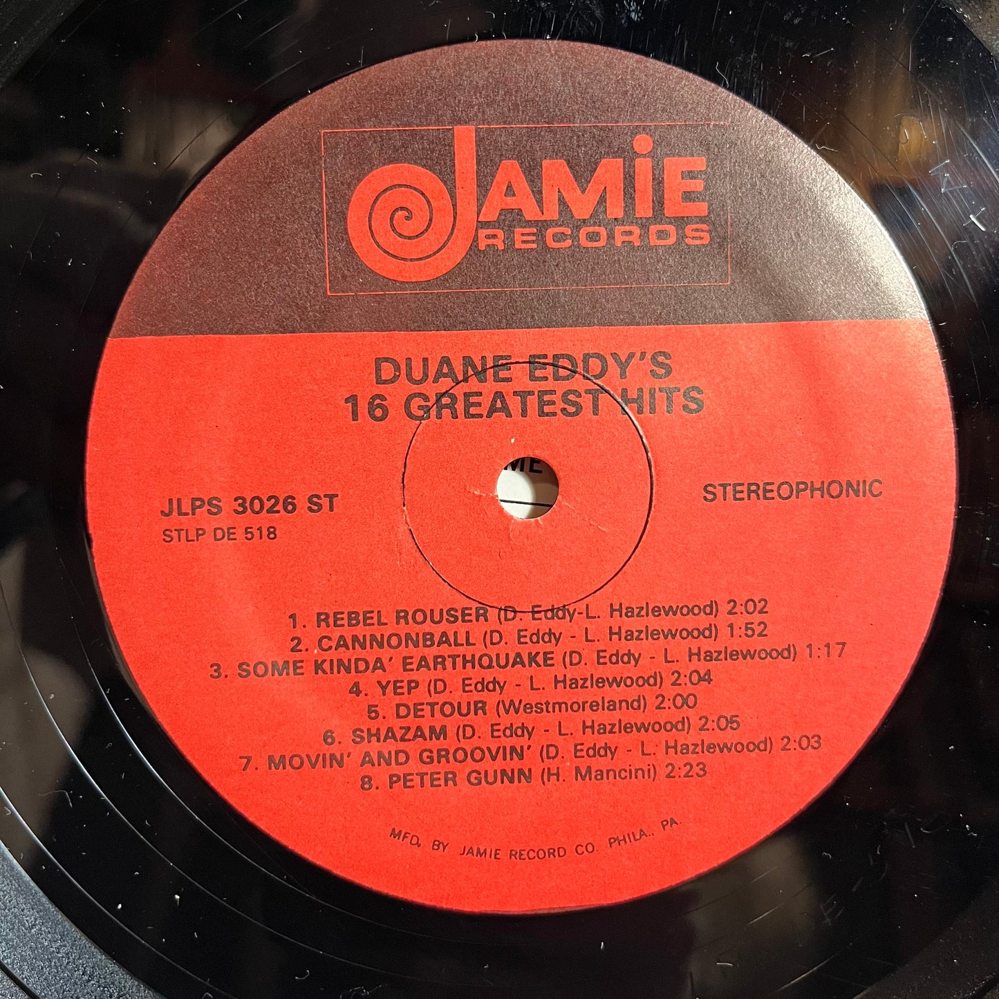 Duane Eddy's 16 Greatest Hits (VINYL) | Very Good Plus Plus (VG++) Excellent (EX) Get Cheap Vinyl