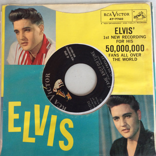 Stuck On You / Fame And Fortune (7" VINYL) | Very Good Plus (VG+) Excellent (EX) Get Cheap Vinyl