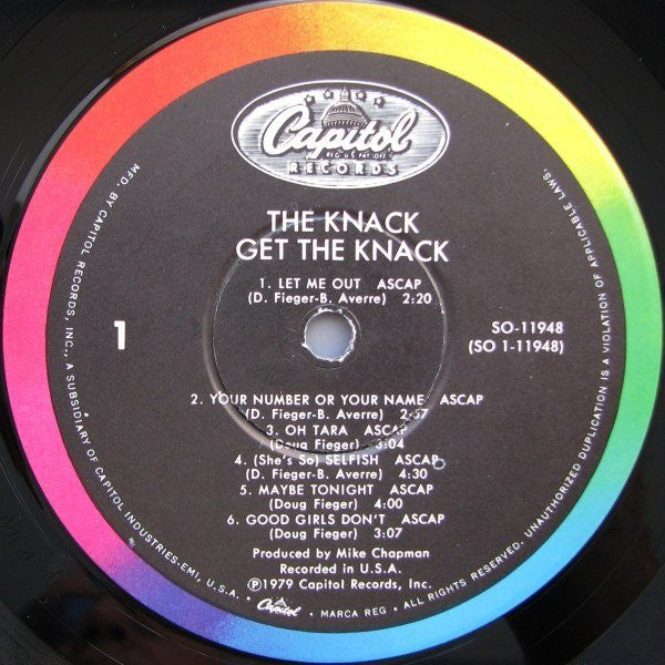 Get The Knack *WINCHESTER/WALLY* | Very Good Plus (VG+) Excellent (EX) Get Cheap Vinyl